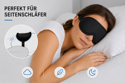 Schlafmaske für bessere Schlafqualität & erholsamen Tiefschlaf