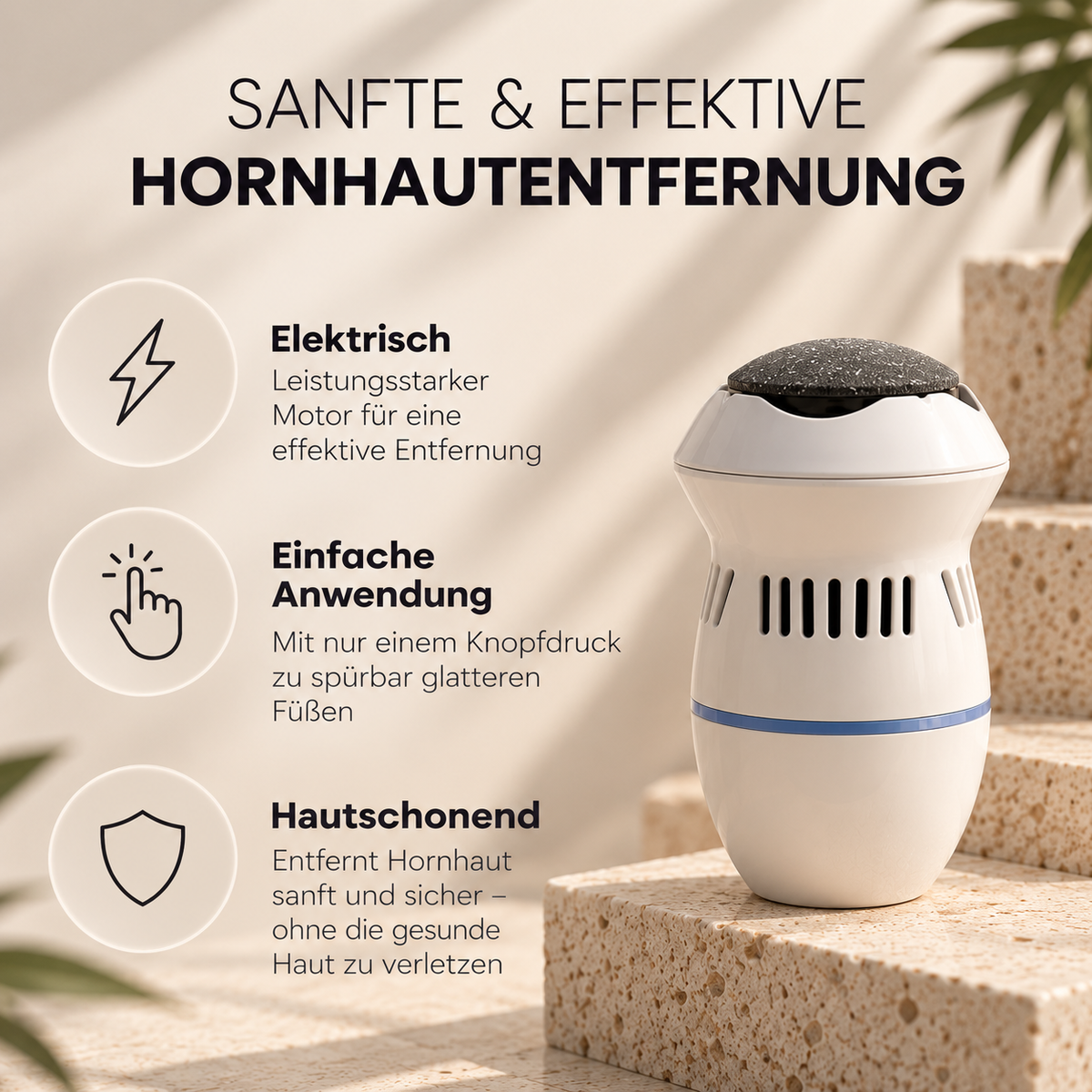 Elektrischer Hornhautentferner – Sanfte Fußpflege