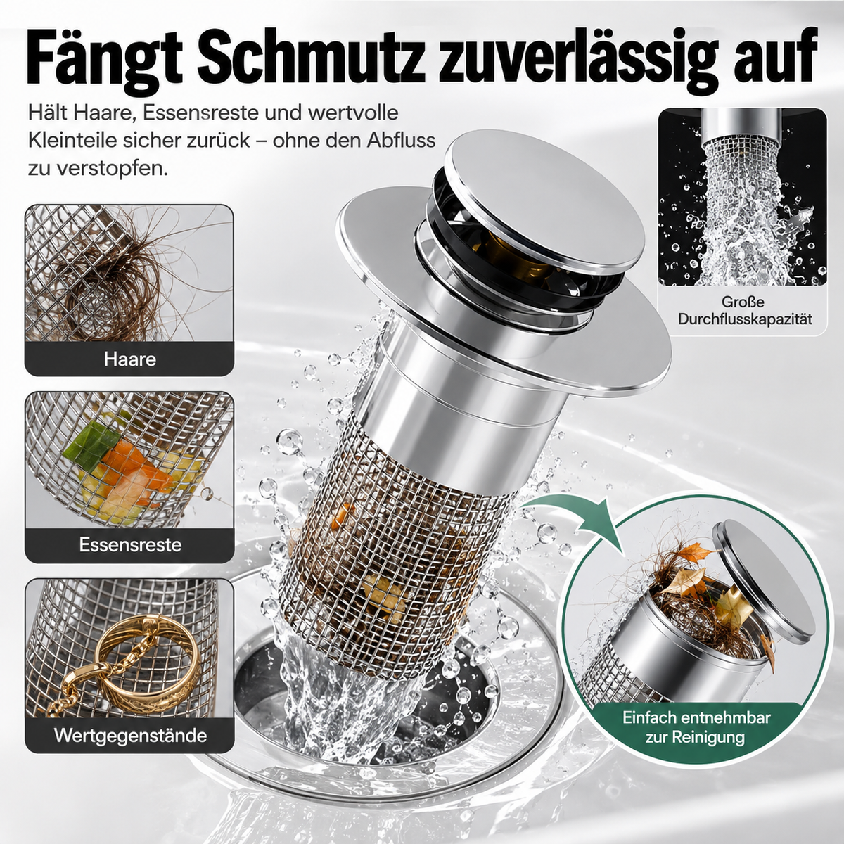 CleanSink™ – Abfluss frei halten