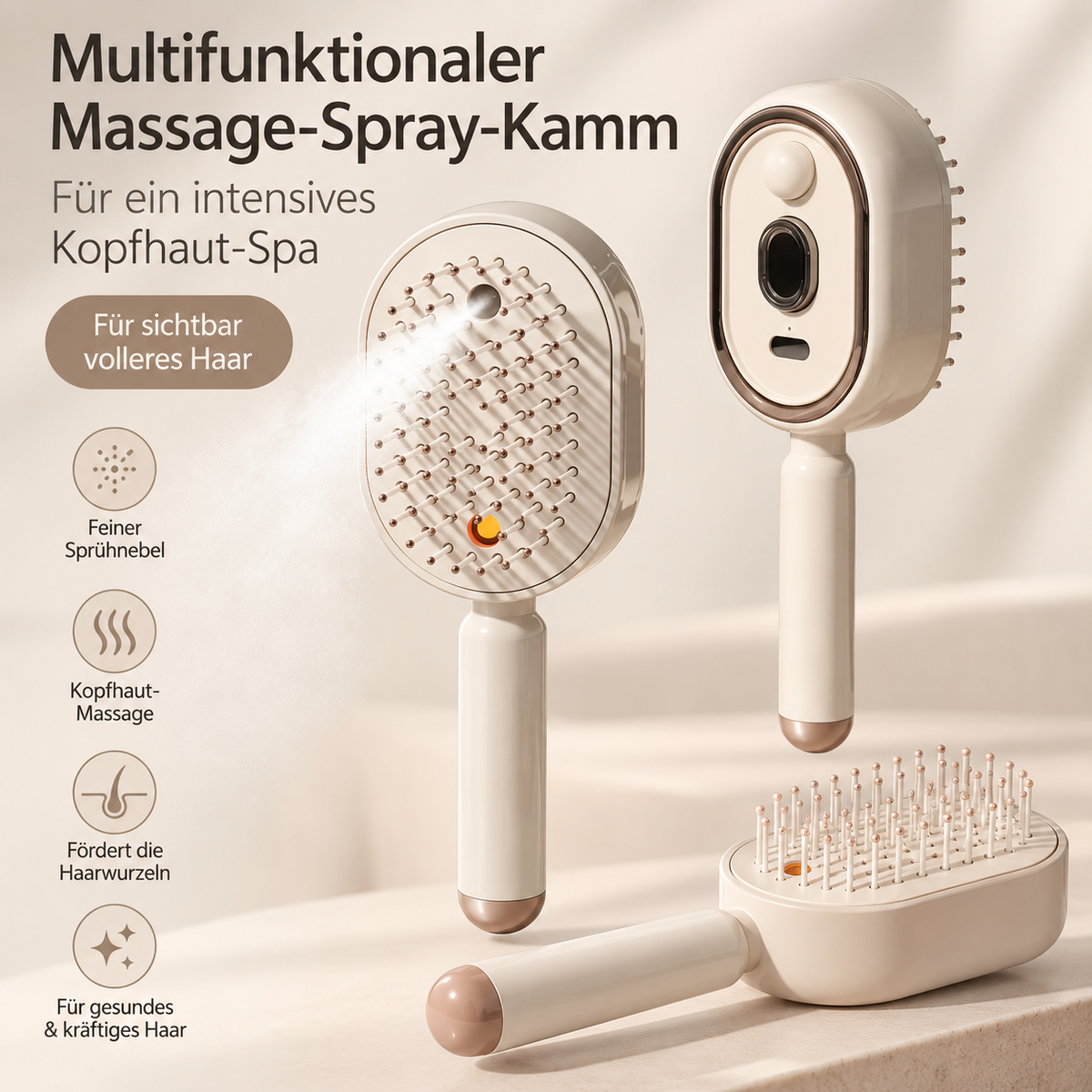 Kopfhaut-Massagekamm – Pflege & Entspannung