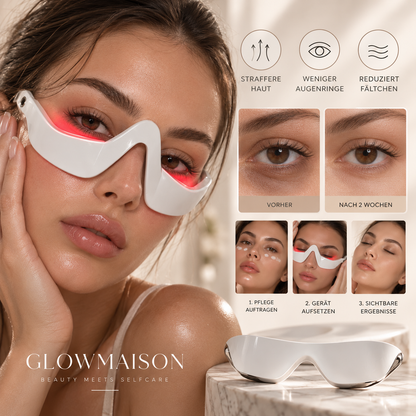 Rotlichttherapie-Brille gegen Augenringe – 50 % sparen