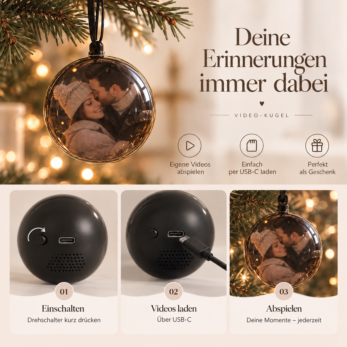 LED-Videokugel – Magische Momente zum Leuchten bringen