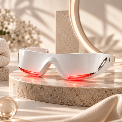 Rotlichttherapie-Brille gegen Augenringe – 50 % sparen